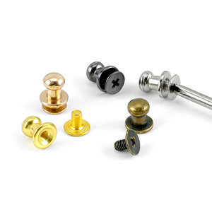 Accessoires d'emballage à usage spécial en alliage de zinc de qualité supérieure, rivets à vis, options pour sacs en cuir, ceintures, portefeuilles et accessoires faits à la main - Product Image 3