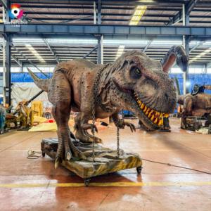 Modèles de dinosaures animatroniques grandeur nature Animatronics d'extérieur blessés Tyrannosaurus <span class=keywords><strong>Rex</strong></span> pour Dinosaur Park et <span class=keywords><strong>Jurassic</strong></span> Park - Product Image 3