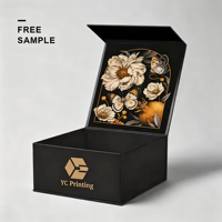 Nouvelle boîte pliante magnétique en papier avec grand logo personnalisé, emballage de luxe, boîte cadeau rigide en carton pliable