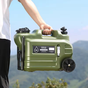 Tanque de Agua de 28L de Material PE para Exteriores con Ruedas y Grifo, Apto para Acampar en Coche, Barbacoa y Almacenamiento de Agua - Product Image 2