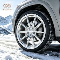 Jantes de voiture de tourisme multibranches argentées brillantes, style Step Lip, ajustement OEM personnalisé, dimensions PCD ET CB