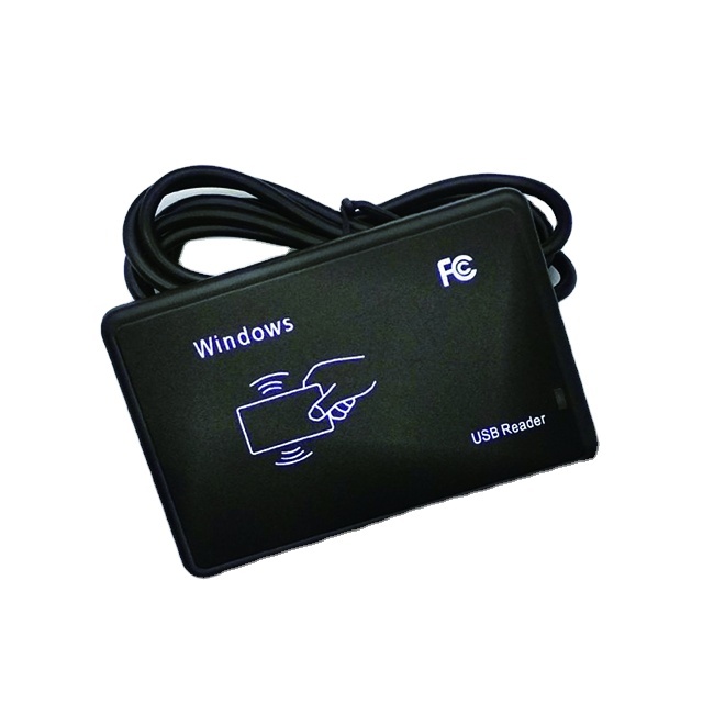 USB Smart Card Reader with NFC Interface 125KHz & 13.56MHz RFID Frequency ABS Material 134.2KHz Frequency