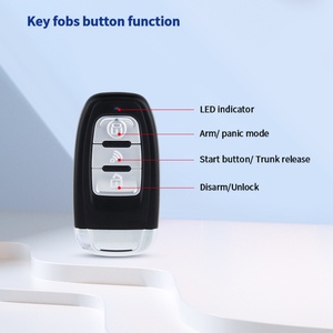 EASYGUARD Universal EC002-NFC PKE <b>Car</b> Alarm System Passive Keyless Entry & Remote Engine Start <b>Push</b> Start Button - Product Image 3