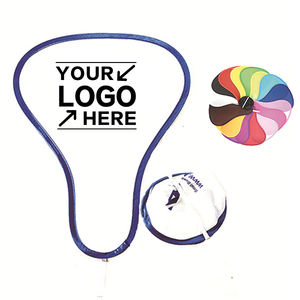 Ventilateur à main pliable avec logo personnalisé pour cadeaux promotionnels faveurs de mariage événement d'été entreprise de publicité personnalisée - Product Image 1