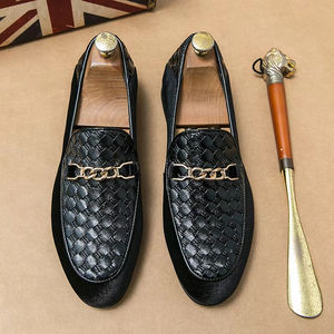Zapatos de Vestir con Punta en Pico y Estampado de Serpiente, de Alta Calidad, Cuero Genuino, Estilo Británico, para Hombre, Formales de Negocios, con Suela Suave y Soporte de Arco - Product Image 3