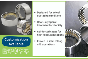 ตลับลูกปืนเม็ดทรงกระบอกความแม่นยำสูง SIR Taiwan Premium รุ่น P6 4052168 ขนาด 260x202x168 มม. สำหรับเครื่องรีดเหล็ก - Product Image 4