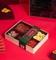 Boîte à bento jetable en papier biodégradable avec couvercle transparent en PET, conteneur alimentaire à compartiments multiples pour plats à emporter