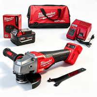 Meuleuse d'angle sans fil Milwaukee 125 mm, outils électriques sans balais, moteur sans balais M-18, meuleuse manuelle professionnelle
