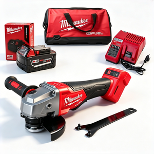 Amoladora Angular Inalámbrica <span class=keywords><strong>Milwaukee</strong></span> de 125 mm Directo de Fábrica, Herramientas Eléctricas sin Escobillas, Motor sin Escobillas M-18, Amoladora Manual Profesional - Product Image 1