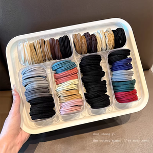 Élastique à cheveux durable pour femmes, polyvalent et haut de gamme, en caoutchouc, adapté pour nouer un chignon, avec une grande élasticité. - Product Image 3