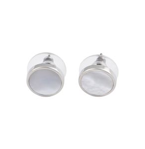 Pendientes de acero inoxidable chapados en plata de alta calidad, diseño Redondo, Unisex, joyería fina a la moda, pendientes clásicos, joyería JM - Product Image 1