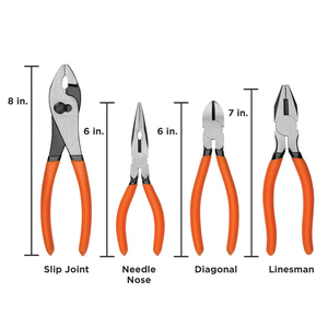 Mini Alicates de 4.5 Pulgadas, Juego de 4 Herramientas Multifunción que Incluye Alicates Combinados, de Punta Larga, de Corte <span class=keywords><strong>Diagonal</strong></span> y de Corte Frontal, Color Rojo - Product Image 2