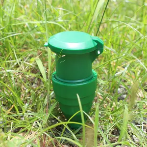 1" Green Plastic Quick Water Intake Valve Irrigation Water Intake Device With Key Plug Quick Coupling Hose Connectors