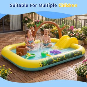 Piscina Inflable Pursuefree con Rociador de Agua en Forma de Animal para Niños, Diversión Acuática al Aire Libre - Product Image 5