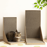 Grattoir mural en carton ondulé pour chat en forme de L pour jouet à gratter pour animaux de compagnie OEM/ODM