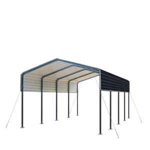 Premium Outdoor Carport Shelter Nieuw Ontwerp Eenvoudige Stijl Metalen Dak Draagbare Garage Voor Parkeerplaatsen Premium Staal Materiaal