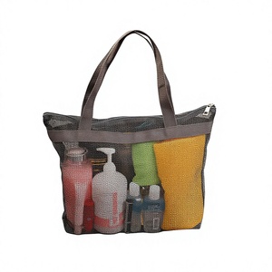 Sacs en filet robustes SH portables à séchage rapide de 5 pouces avec 4 à 6 compartiments pour l'organisation de la salle de bain, les jouets de plage et le rangement sous la douche - Product Image 6