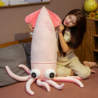 Jouet en peluche poupée calmar de simulation créative mignon, doux et mignon, poulpe, oreiller, cadeau d'anniversaire pour enfants