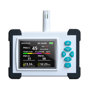 เครื่องวัดอนุภาคฝุ่น เครื่องตรวจวัดก๊าซคาร์บอนไดออกไซด์ในอากาศ SR-516A เซ็นเซอร์ตรวจจับฝุ่นแบบกระจายแสง PM2.5 เครื่องนับอนุภาค 6 ช่อง - Product Image 2