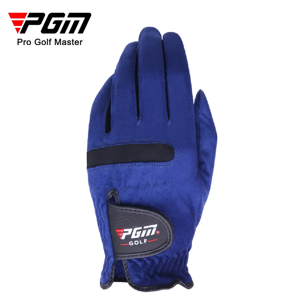 PGM Men Blue Microfibre PU Golf Gloves