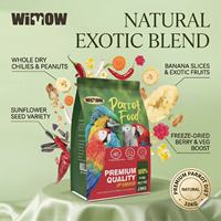 WIMOW Mélange de Graines pour Perroquets, Légumes Lyophilisés à la Citrouille, Riche en Protéines, 10kg, Ara, Gris Africain, Formule Personnalisée OEM ODM