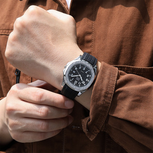 Montre pour homme <span class=keywords><strong>IIK</strong></span> GB991, nouvelle mode, carrée, en silicone, tendance, aiguilles lumineuses, étanche, montre à quartz - Product Image 6