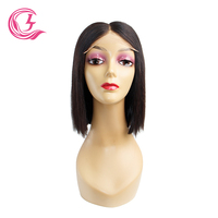 Perruque Bob Lisse Brun Clair Cheveux Brésiliens CLJhair Densité 200% 5x5 avec Fermeture en Dentelle et Bonnet à Cordon de Serrage Vente en Gros pour Femmes
