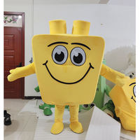 Costume de mascotte ambulant professionnel Shengye, personnalisé, haute qualité, en forme de briques jaunes, pour publicité extérieure de marque d'entreprise, MOQ 1 pièce