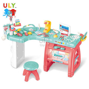 NUOVO di Plastica <span class=keywords><strong>Set</strong></span> di Gioco Medico Pretend Giocattoli Per Bambini Medico Tabella Strumento Medico Con Luce E Suono - Product Image 1