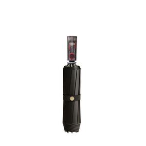 Parapluie automatique noir transparent à double usage, pliage en trois, fonction de pliage inversé, conception mécanique simple, jours ensoleillés et pluvieux - Product Image 1