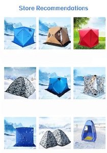 Chỗ trú ẩn câu cá trên băng có lớp lót ấm, chống gió, cách nhiệt, vải dày, đường may được gia cố, rộng rãi - Product Image 4