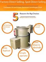 Sécheur centrifuge commercial pour copeaux métalliques, pour la récupération de fluides de coupe