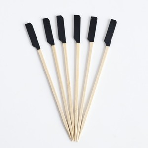 Palillos de Bambú Teppo Multicolores con Cabeza de Bandera, Palillos Planos Ecológicos para Aperitivos, <span class=keywords><strong>Tapas</strong></span>, Platos Fríos, Desayunos de Hotel y Buffet - Product Image 1