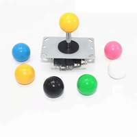 Bricolage pièces de rechange pour 35-45mm Arcade Joystick Ball Top Rose Jaune Bleu Vert Blanc Tête Ronde Arcade Crane Game Machine