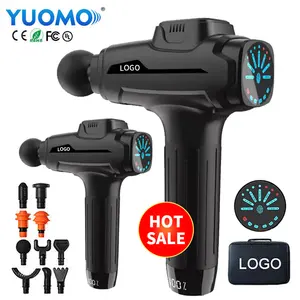 YUOMO Private Label Deep Tissue Percussion Vibration Message Massage Gun Chiropractic / Electric Muscle Massage Gun