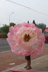 A-272 Flores Decorativas Comerciales para Exhibición, Flores Gigantes de Organza para Decoración de Fondo de Boda y Suministros - Product Image 2