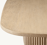 Table basse moderne de luxe haut de gamme en bois de chêne massif Mulholland pour meubles de salon haut de gamme
