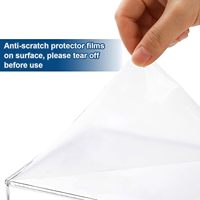 Support de présentation en acrylique transparent, étagère en forme de U transparente pour la présentation de produits en magasin et l'exposition de objets de collection sur bureau