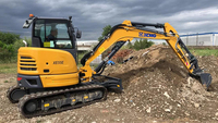 Mini-excavatrice d'occasion XE55E 5t 6t 6 Tonnes, excavatrice sur chenilles, mini-pelleuse 6 Tonnes, petite mini-excavatrice
