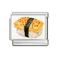 Nouvelle Série Alimentaire 2026 : Bracelet Modulaire en Acier Inoxydable avec Pendentif Sushi Saumon Cartoon, Bijoux Personnalisables DIY