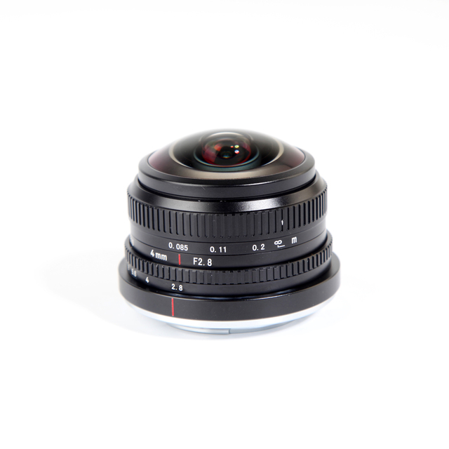 4mm F2.8 Circular Fisheye Lens Ultra Wide Angel 225° Field of View Manual Focus APS-C Lens for Mirrorless DSLR Camera