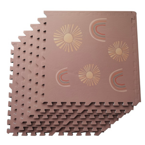 Alfombrillas de espuma de madera con estampado de suelo de <span class=keywords><strong>Eva</strong></span> marmoleado, alfombras de rompecabezas suaves, alfombrillas personalizadas de Tatami para interiores para Excecises - Product Image 2