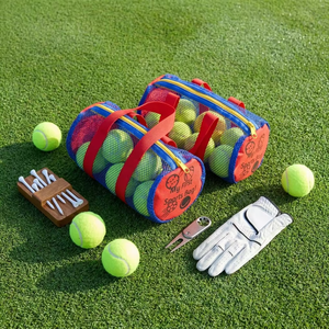 Sac en filet <span class=keywords><strong>de</strong></span> nylon portable avec logo personnalisé, pliable, réutilisable, pochette <span class=keywords><strong>pour</strong></span> balles <span class=keywords><strong>de</strong></span> golf, sac multifonction <span class=keywords><strong>pour</strong></span> la plage, les sports <span class=keywords><strong>de</strong></span> plein air - Product Image 2