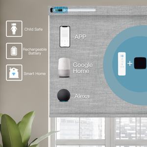 Persianas Enrollables Eléctricas Modernas Automatizadas, Compatibles con Alexa, Control Remoto por Aplicación, Funcionamiento Inalámbrico con Batería de Litio, Opacas - Product Image 5