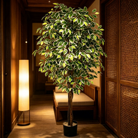 Plantes artificielles de ficus décoratives de 1,80 m, plantes artificielles de banian variées, bonsaïs pour événements, mariages, arrangements floraux
