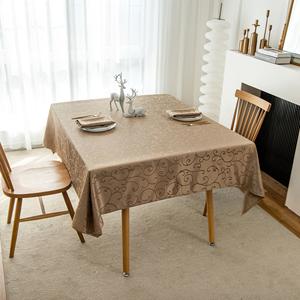 <span class=keywords><strong>Tovaglia</strong></span> quadrata jacquard impermeabile <span class=keywords><strong>antimacchia</strong></span> con motivo floreale, pesante, per cene/feste/matrimoni - Product Image 4