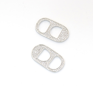 18k Gold Plated Zircon Soda Pull Tab <strong>Charm</strong> <strong>Pig</strong> Nose <strong>Charm</strong> Pendants for Jewelry Accessory - Product Image 5
