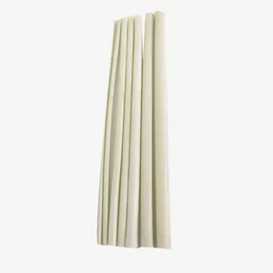 Tube Braided Wire Sleeving Heat Resistant Insulation Fiberglass 2740 Fiber Resin Coated Fiberglass Acrylic High Voltage White