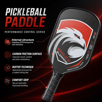 Raquette de pickleball en fibre de carbone T700 durable, noyau en mousse alvéolée thermoformée de 16 mm, surface de préhension texturée, USAPA Pro