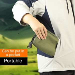 مقعد ظهر قابل للطي للاستخدام الخارجي، كرسي محمول وبسيط لمعدات التخييم، كرسي رياضي قابل للطي للتخييم والشاطئ والاصطفاف في الطوابير - Product Image 3